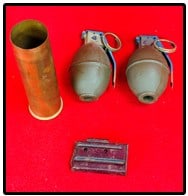 Lot 2 Lemon Practice Grenades with Dummy M228 Fuses Etc (1 of 5)
