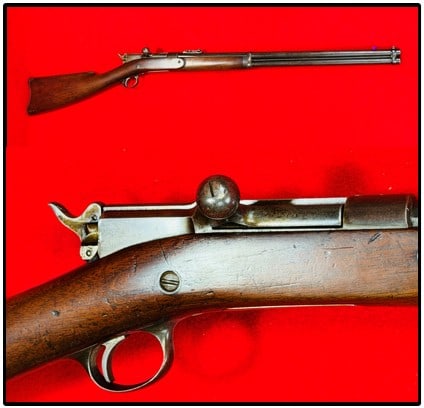 Rare Remington-Keene Bolt Action Rifle (Indian Police): Rare Remington - Keene bolt action rifle (Indian Police) with a 25" barrel in caliber 45-70. Rifle carries no serial number and functions mechanically as it should and is in excellent overall conditio