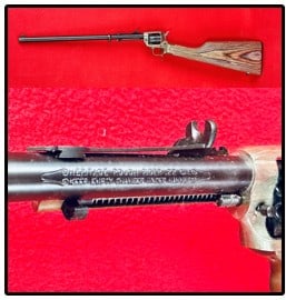 Heritage "Rough Rider Rancher" .22 Caliber Revolving Carbine: Heritage Manufacturing Company "Rough Rider Rancher" revolving carbine which is in .22 caliber. And is serial number 3PH300759 and is in mint condition in box with papers as shown.