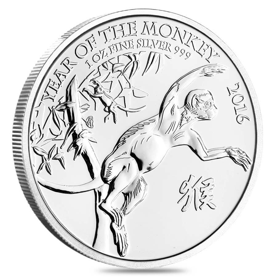 2016 Great Britain 1 oz Silver Year of the Monkey BU: 2016 Great Britain 1 oz Silver Year of the Monkey BU **|**|** 2016 Great Britain 1 oz Silver Year of the Monkey BU #TSD84507