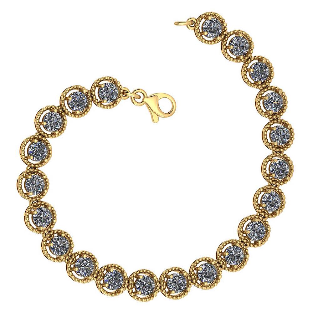Certified 5.25 Ctw Diamond Bracelet VS/SI1 18K Yellow G: Certified 5.25 Ctw Diamond Bracelet VS/SI1 18K Yellow Gold Made In USA **|**|** Diamond Stone Weight Approx ; 5.25 Ctw (21 Pcs Round) Diamond Stone Color: White G-H Diamond Stone Clarity: VS/SI1 Cente