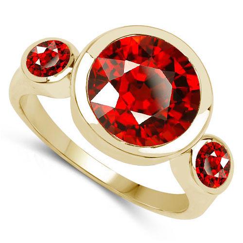 2.60 CTW Genuine Garnet 14K Rose Gold Ring: 2.60 CTW Genuine Garnet 14K Rose Gold Ring **|**|** 2.60 CTW Genuine Garnet 14K Rose Gold Ring #TSD90567