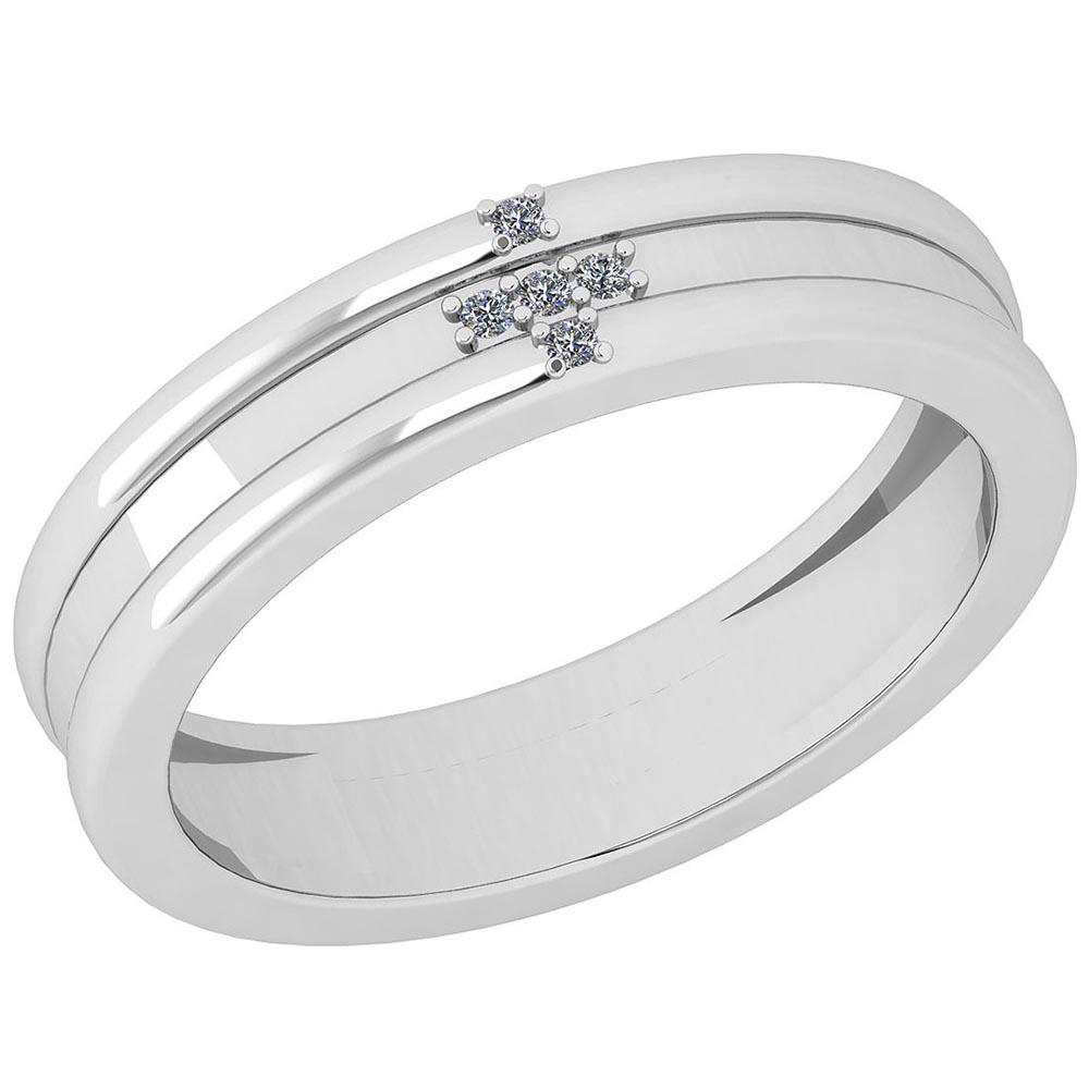 Certified 0.03 Ctw Diamond SI2/I1 10k White Gold Ring: Certified 0.03 Ctw Diamond SI2/I1 10k White Gold Ring **|**|** Center Stone Approx Weight: 0.03 Ctw (5 Pcs Round) Center Stone Color: White G-H Diamond Center Stone Clarity: SI2/I1 Center Stone Settin