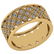 Certified 0.93 Ctw Diamond I1/I2 10K Yellow Gold Weddin