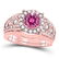 Certified 2.50 CTW Genuine Pink Touramline And Diamond
