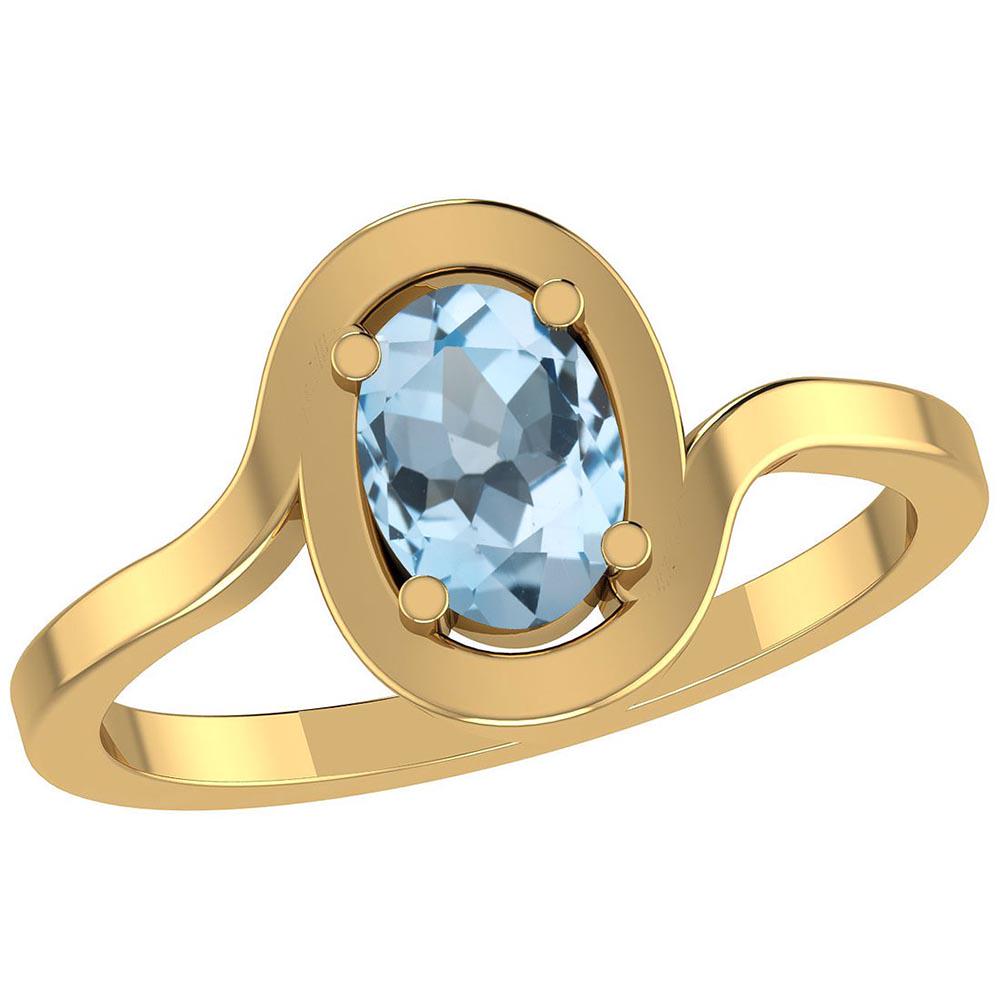 Certified 0.75 Ctw Blue Topaz 14K Yellow Gold Solitaire: Certified 0.75 Ctw Blue Topaz 14K Yellow Gold Solitaire Rings **|**|** Color Stone Weight : 0.75 Ctw ( 1 Pcs Oval) Center Stone Color: Blue Topaz Center Stone Setting: Prong Metal Approx Weight: 2.20 