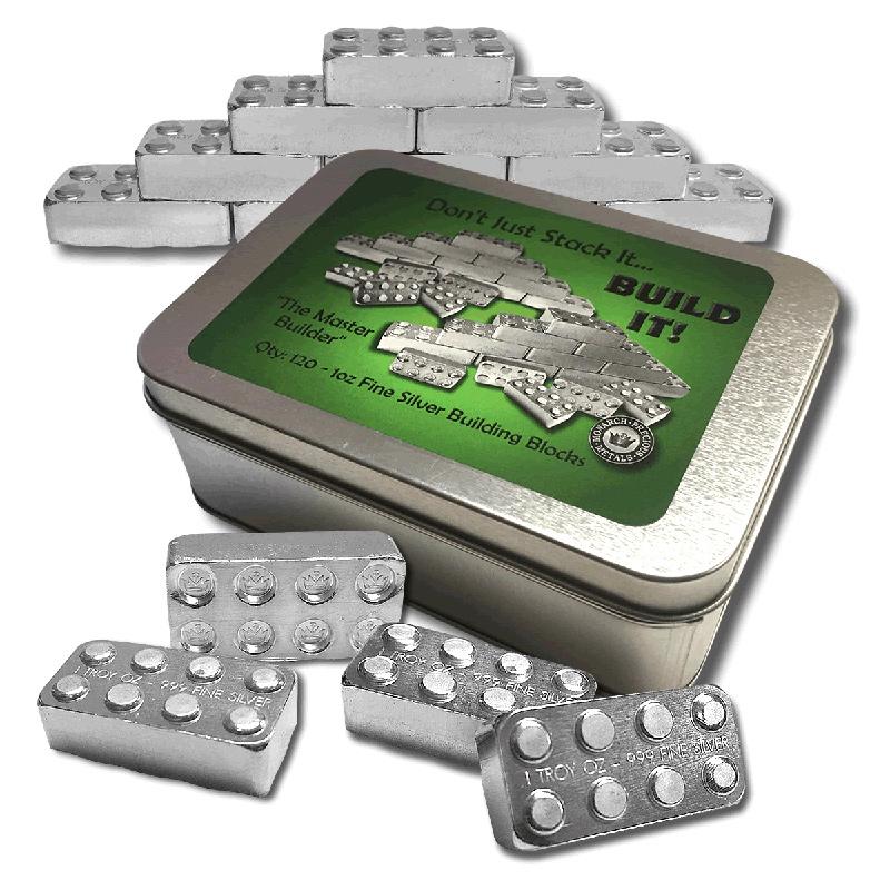 1 oz Silver Building Block Bar - 120pc. Set: 1 oz Silver Building Block Bar - 120pc. Set **|**|** 1 oz Silver Building Block Bar - 120pc. Set #TSD49175