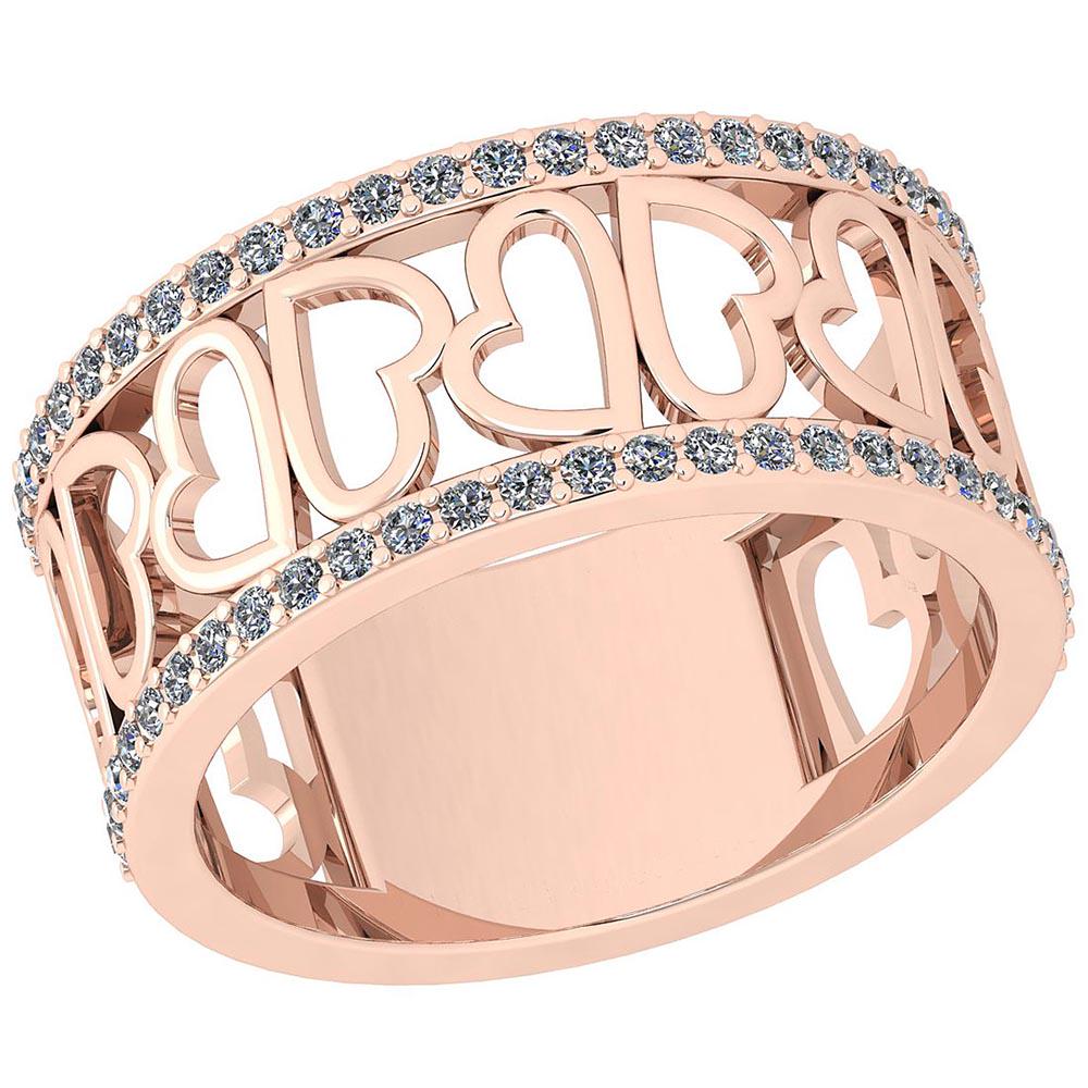 Certified 0.28 Ctw Diamond I1/I2 10K Rose Gold Annivers: Certified 0.28 Ctw Diamond I1/I2 10K Rose Gold Anniversary Band Ring **|**|** Center Stone Approx Weight: 0.28 Ctw (56 Pcs Round) Center Stone Color: White G-H Diamond Center Stone Clarity: I1/I2 Cent
