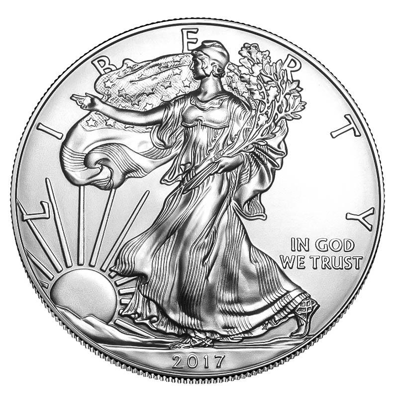 2017 1 oz Silver American Eagle BU: 2017 1 oz Silver American Eagle BU **|**|** 2017 1 oz Silver American Eagle BU #TSD49292
