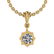 Certified 0.45 Ctw Diamond VS/SI1 Charm Pendant Necklac