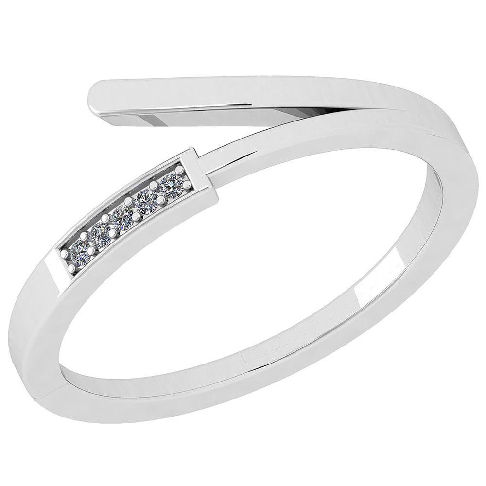 Certified 0.03 Ctw Diamond SI2/I1 10k White Gold Ring: Certified 0.03 Ctw Diamond SI2/I1 10k White Gold Ring **|**|** Center Stone Approx Weight: 0.03 Ctw (5 Pcs Round) Center Stone Color: White G-H Diamond Center Stone Clarity: SI2/I1 Center Stone Settin