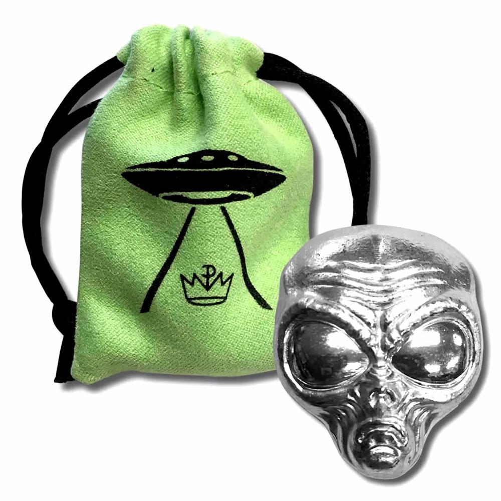 2 oz Fine Silver Alien Head - Poured Bar: 2 oz Fine Silver Alien Head - Poured Bar **|**|** 2 oz Fine Silver Alien Head - Poured Bar #TSD49214
