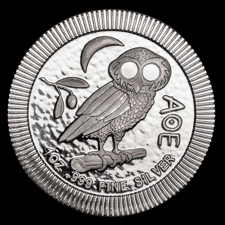 2020 Niue 1 oz Silver Athenian Owl Stackable Coin: 2020 Niue 1 oz Silver Athenian Owl Stackable Coin **|**|** 2020 Niue 1 oz Silver Athenian Owl Stackable Coin #TSD88624