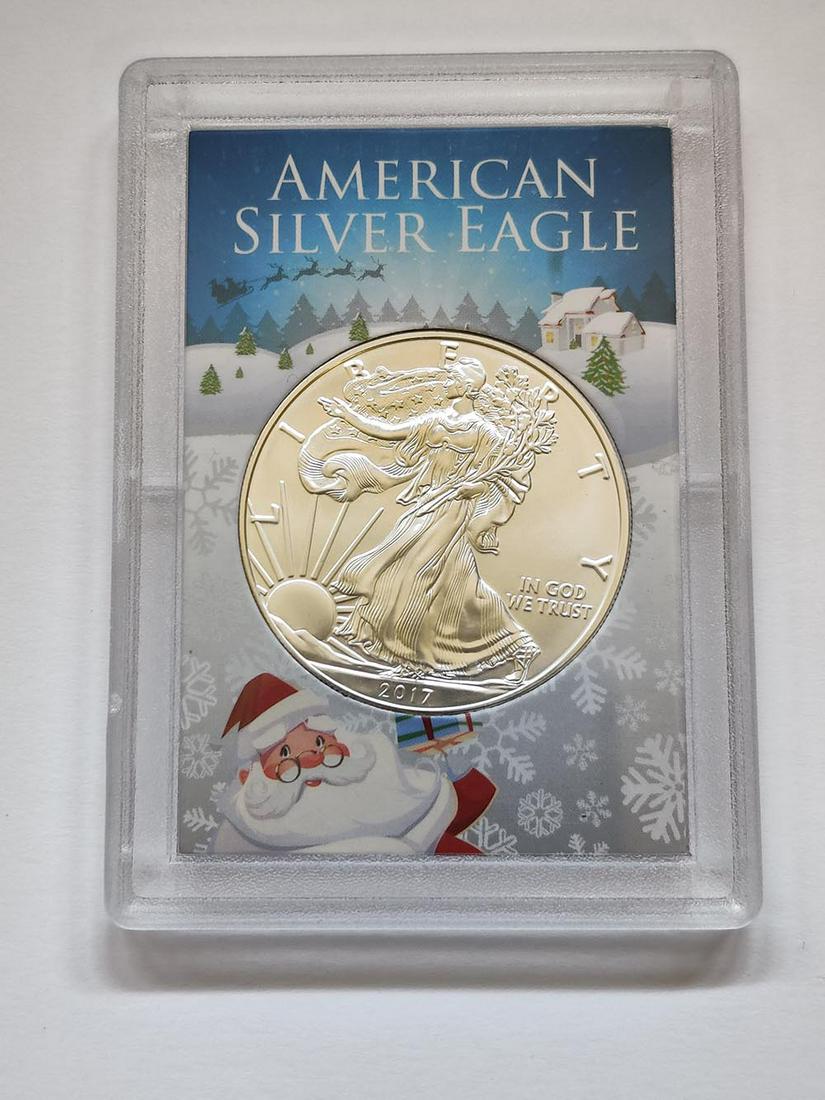 2017 1 oz Silver American Eagle BU (From Santa Harris H: 2017 1 oz Silver American Eagle BU (From Santa Harris Holder) **|**|** 2017 1 oz Silver American Eagle BU (From Santa Harris Holder) #TSD73553