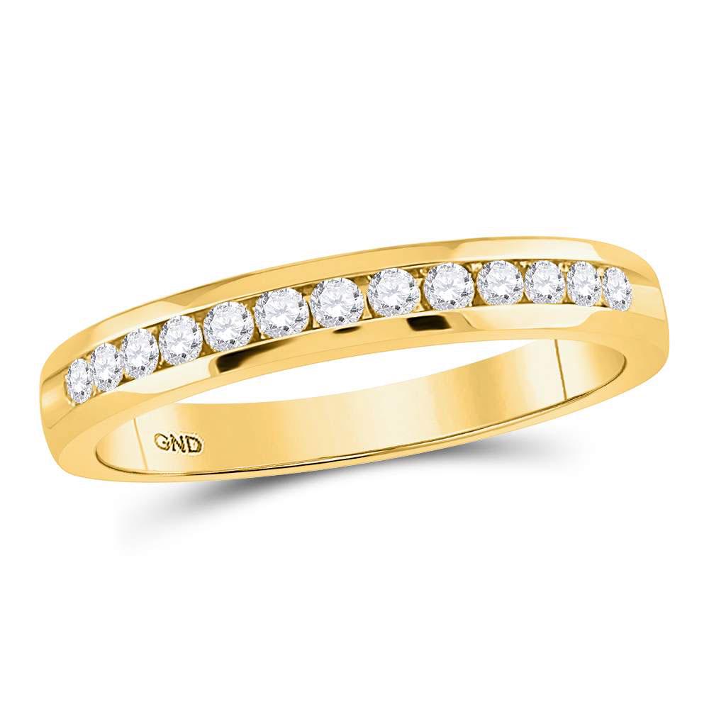 14kt Yellow Gold Womens Round Diamond Single Row Comfor: 14kt Yellow Gold Womens Round Diamond Single Row Comfort Wedding Band 1/4 Cttw **|**|** Metal Type: 14kt Yellow Gold ; Item Number: 93049 ; Style: Bands ; Ring Size: 7 ; Carats Total Weight *: 1/4 Ct.
