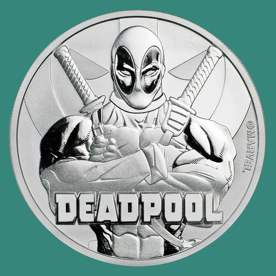 2018 Tuvalu 1 oz Silver Coin Marvel Series Deadpool BU: 2018 Tuvalu 1 oz Silver Coin Marvel Series Deadpool BU **|**|** 2018 Tuvalu 1 oz Silver Coin Marvel Series Deadpool BU #TSD11191