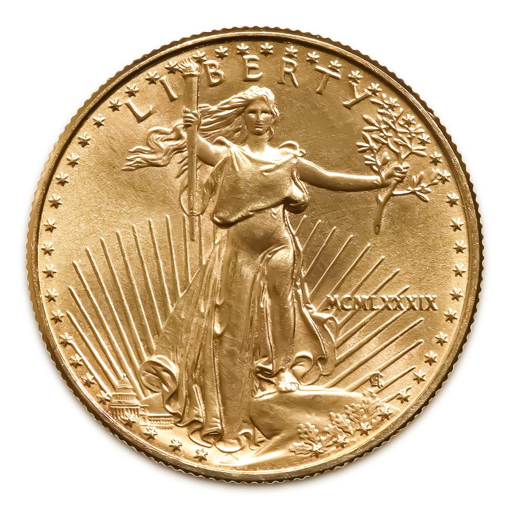 1989 American Gold Eagle 1/4 oz Uncirculated: 1989 American Gold Eagle 1/4 oz Uncirculated -- 1989 American Gold Eagle 1/4 oz Uncirculated #TSD40691