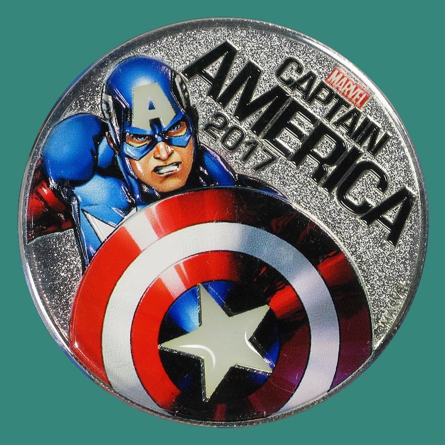 2017 Fiji 50 Cent Captain America Light Up (Specimen): 2017 Fiji 50 Cent Captain America Light Up (Specimen) -- 2017 Fiji 50 Cent Captain America Light Up (Specimen) #TSD11184