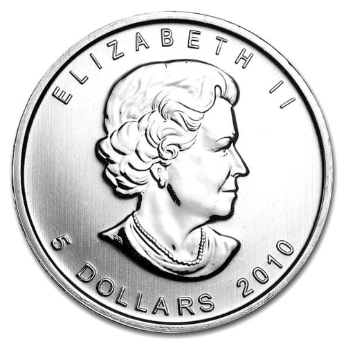 2010 Silver Maple Leaf 1 oz Uncirculated: 2010 Silver Maple Leaf 1 oz Uncirculated -- 2010 Silver Maple Leaf 1 oz Uncirculated #TSD64460