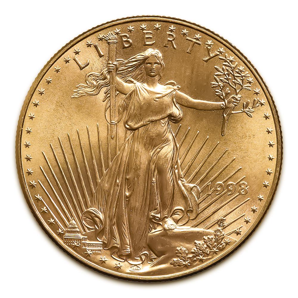 1998 American Gold Eagle 1/4 oz Uncirculated: 1998 American Gold Eagle 1/4 oz Uncirculated -- 1998 American Gold Eagle 1/4 oz Uncirculated #TSD73106v7