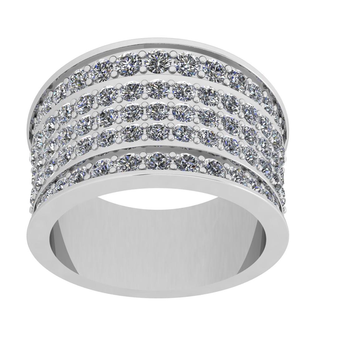 2.45 Ctw VS/SI1 Diamond 14K White Gold Men's Stylish En: 2.45 Ctw VS/SI1 Diamond 14K White Gold Men's Stylish Engagement/Anniversary/Wedding Band Ring -- Total Diamond Weight : 2.45 Ctw ( Round Cut ) Diamond Color :- J-K Clarity : VS/SI1 Stone Setting : Pro