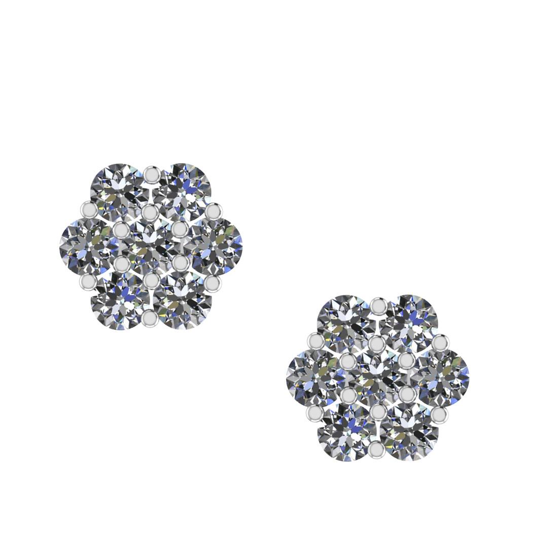 1.40 CtwVS/SI1 Diamond 14K White Gold Stud Earrings ALL: 1.40 CtwVS/SI1 Diamond 14K White Gold Stud Earrings ALL DIAMOND ARE LAB GROWN -- Total Diamond Weight : 1.40 Ctw ( Round Cut ) Diamond Color :- J-K Clarity :VS/SI1 Stone Setting : Prong Metal Weight :