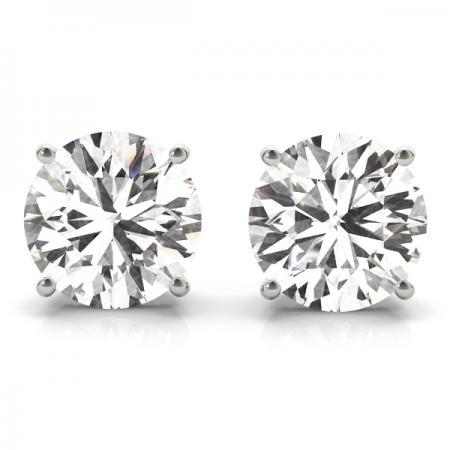 CERTIFIED 1.24 CTW F/VS1 IGI Certified LAB GROWN DIAMON: CERTIFIED 1.24 CTW F/VS1 IGI Certified LAB GROWN DIAMOND EARRINGS IN 14K WHITE GOLD -- CERTIFIED 1.24 CTW F/VS1 IGI Certified LAB GROWN DIAMOND EARRINGS IN 14K WHITE GOLD #TSD85527v5