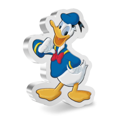Disney Donald Duck 1oz Silver Shaped Coin: Disney Donald Duck 1oz Silver Shaped Coin -- Disney Donald Duck 1oz Silver Shaped Coin #TSD74946v7