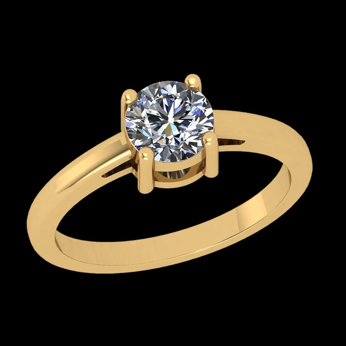 1.20 Ctw VS/SI1 Diamond Prong Set 10K Yellow Gold Solit: 1.20 Ctw VS/SI1 Diamond Prong Set 10K Yellow Gold Solitaire Ring (ALL DIAMOND ARE LAB GROWN ) -- Total Diamond Weight Of Ctw 1.20 Ctw (Round Cut ) Color : J-K Clarity : VS/SI1 Stone Setting : Prong Me