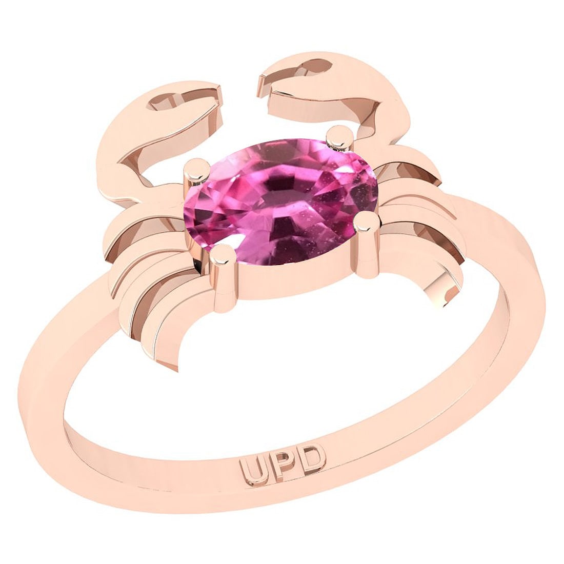 0.75 Ctw I2/I3 Pink Sapphire 10K Rose Gold Solitaire Ri: 0.75 Ctw I2/I3 Pink Sapphire 10K Rose Gold Solitaire Ring -- Center Stone Weight : 0.75 Ctw (Oval Cut ) Center Stone Color : Pink Sapphire Center Stone Setting : Prong Metal Weight : Approx 2.70 Gram