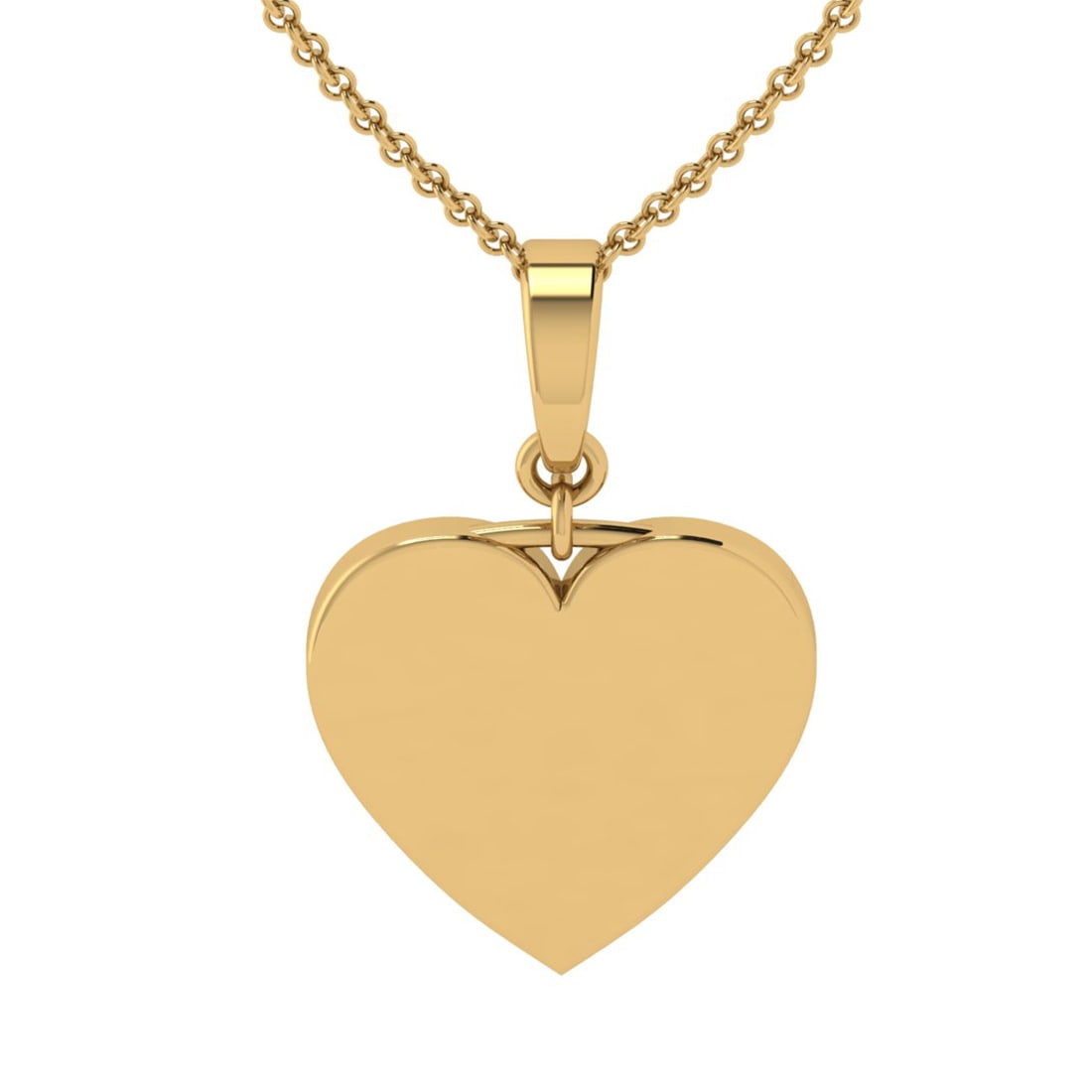 Solid 14k Yellow Gold Heart Pendant Necklace Gold Weigh: Solid 14k Yellow Gold Heart Pendant Necklace Gold Weight Approx:- 10.10 Gram -- Solid 14k Yellow Gold Heart Pendant Necklace Gold Weight Approx:- 10.10 Gram #TSD94422v7