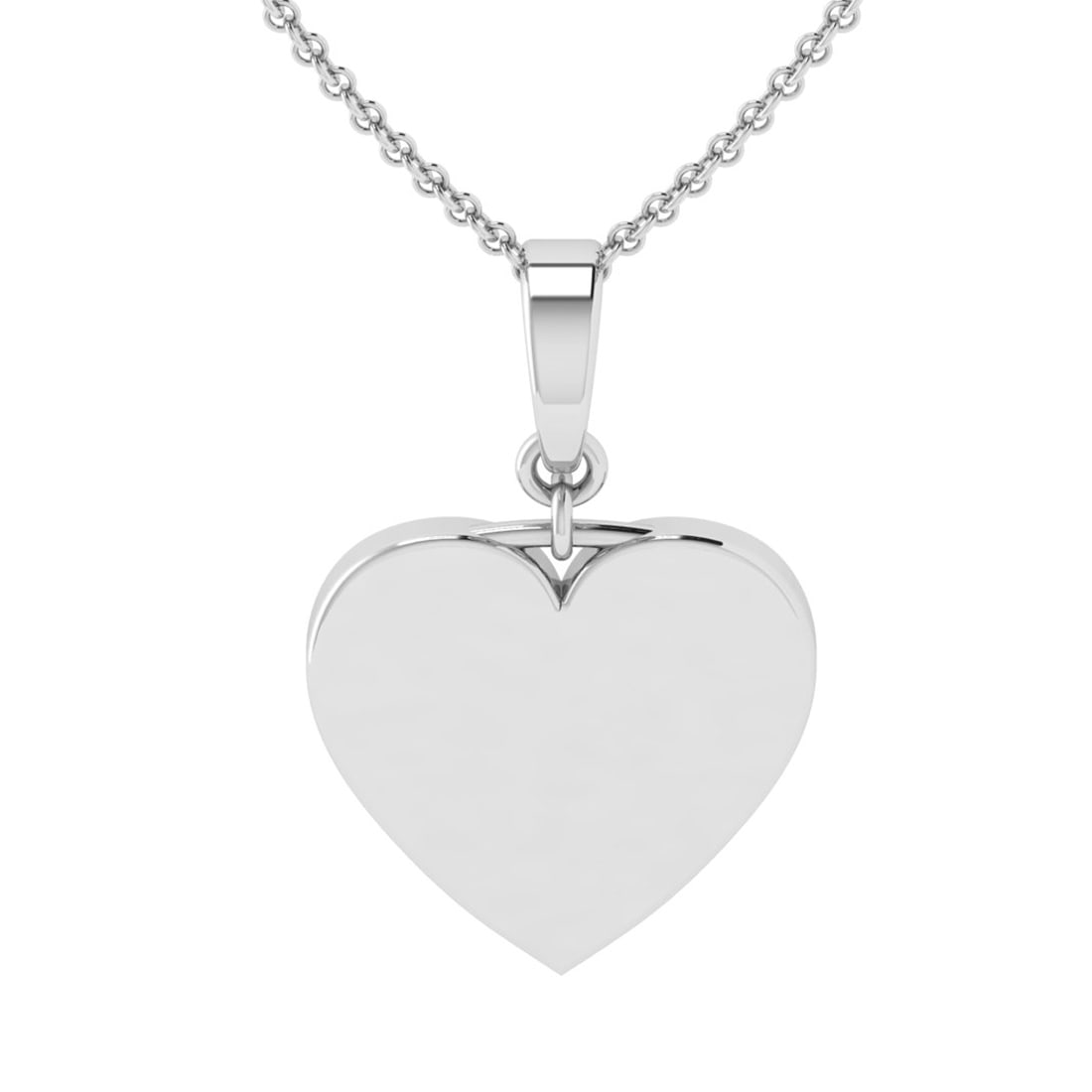 Solid 14k White Gold Heart Pendant Necklace Gold Weight: Solid 14k White Gold Heart Pendant Necklace Gold Weight Approx:- 10.10 Gram -- Solid 14k White Gold Heart Pendant Necklace Gold Weight Approx:- 10.10 Gram #TSD94424v7
