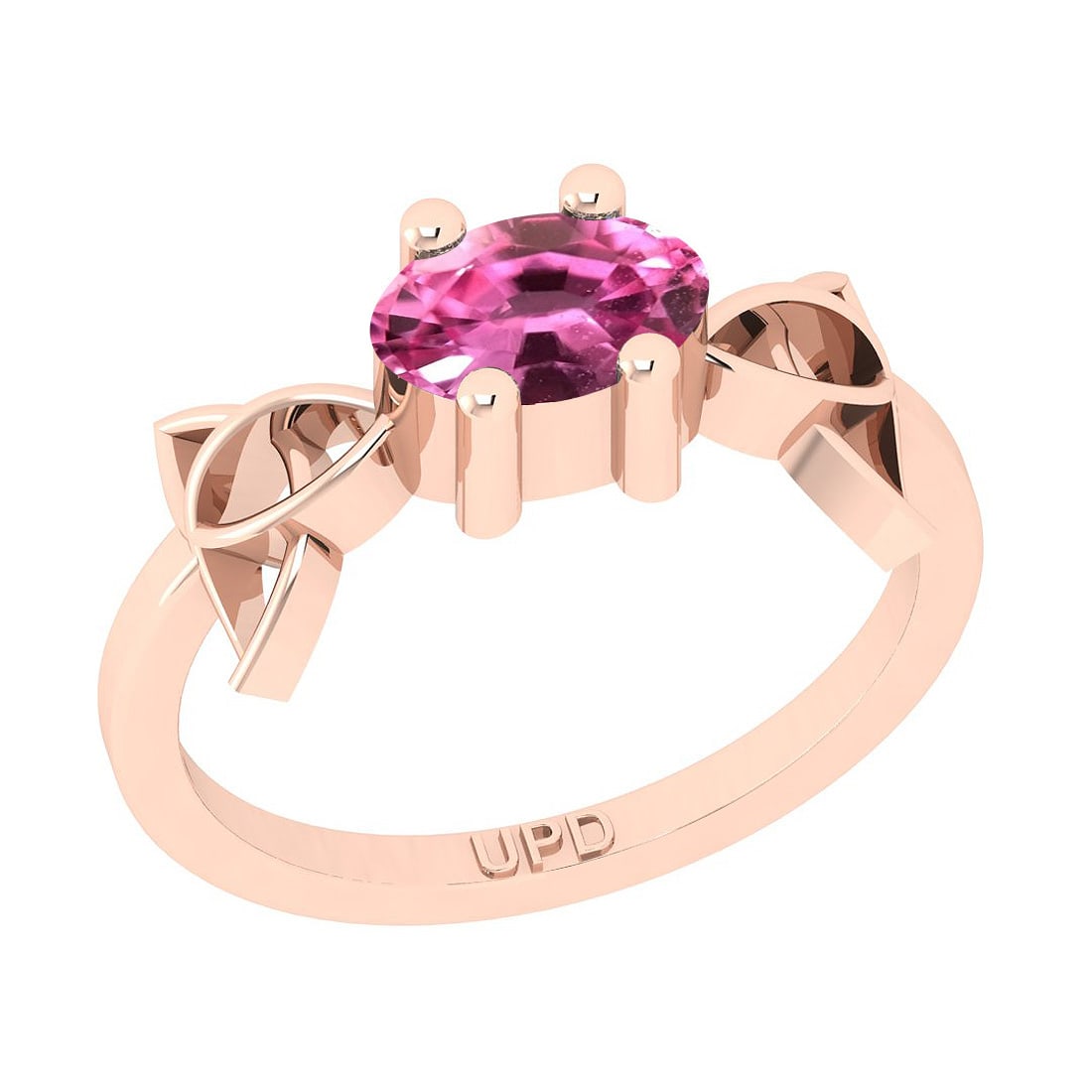 0.75 Ctw I2/I3 Pink Sapphire Style Bezel Set 10K Rose G: 0.75 Ctw I2/I3 Pink Sapphire Style Bezel Set 10K Rose Gold Solitaire Ring -- Center Stone Weight : 0.75 Ctw (Oval Cut ) Center Stone Color : Pink Sapphire Center Stone Setting : Bezel Metal Weight : A