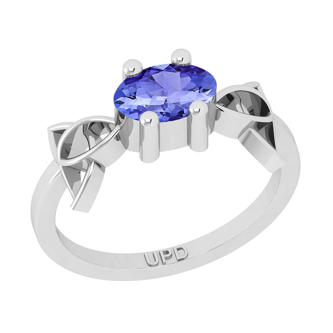 0.75 Ctw SI2/I1 Tanzanite Style Bezel Set 14K White Gold Solitaire Ring: 0.75 Ctw SI2/I1 Tanzanite Style Bezel Set 14K White Gold Solitaire Ring -- Center Stone Weight : 0.75 Ctw (Oval Cut ) Center Stone Color : Tanzanite Center Stone Setting : Bezel Metal Weight : Approx