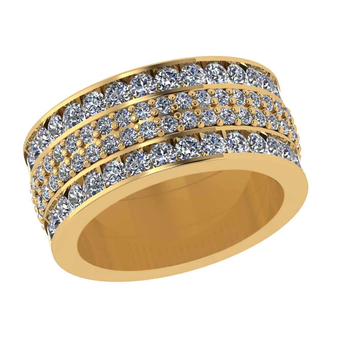2.36 Ctw SI2/I1 Diamond 14K Yellow Gold Eternity Band Ring: 2.36 Ctw SI2/I1 Diamond 14K Yellow Gold Eternity Band Ring -- Total Diamond Weight : 2.36 Ctw (Round cut) Center Diamond Color :- G-H Center Clarity : SI2/I1 Stone Setting : Prong Metal Weight : Appro