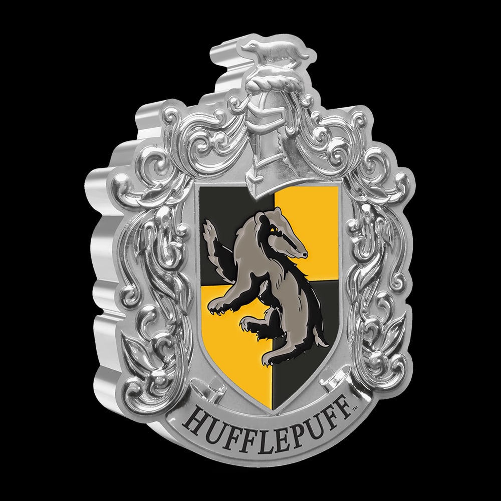 HARRY POTTER(TM) ? Hufflepuff Crest 1oz Silver Coin: HARRY POTTER(TM) ? Hufflepuff Crest 1oz Silver Coin -- HARRY POTTER(TM) ? Hufflepuff Crest 1oz Silver Coin #TSD74966v7