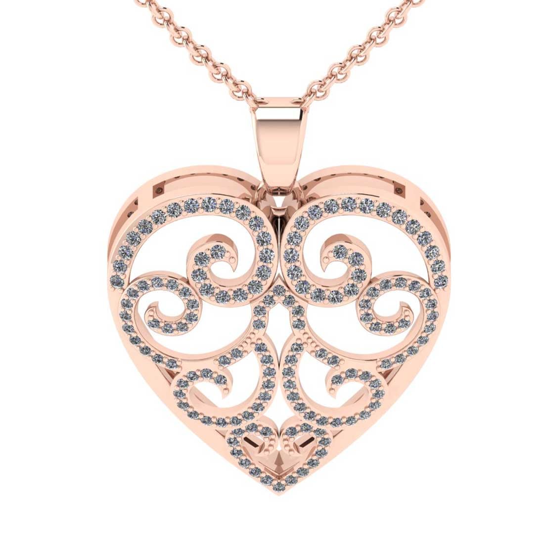 0.23 Ctw VS/SI1 Diamond 14K Rose Gold Necklace ALL DIAMOND ARE LAB GROWN: 0.23 Ctw VS/SI1 Diamond 14K Rose Gold Necklace ALL DIAMOND ARE LAB GROWN -- Total Diamond Weight : 0.23 Ctw (Round cut) Center Diamond Color :- J-K Center Clarity : VS/SI1 Stone Setting : Prong Metal 