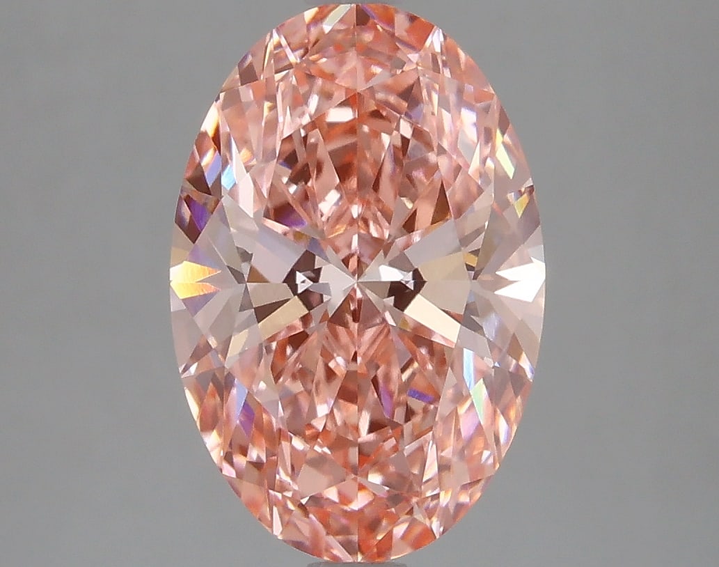3.06 ctw. VS1 IGI Certified Oval Cut Loose Diamond (LAB GROWN): 3.06 ctw. VS1 IGI Certified Oval Cut Loose Diamond (LAB GROWN) -- IGI Certified Oval Cut Loose Diamond (LAB GROWN) - Weight :- 3.06 ctw; Color :- FANCY; Clarity :-VS1 #TSD58096v12