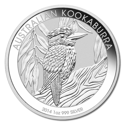 Australian Kookaburra 1 Oz. Silver 2014: Australian Kookaburra 1 Oz. Silver 2014 -- Australian Kookaburra 1 Oz. Silver 2014 #TSD29032v8
