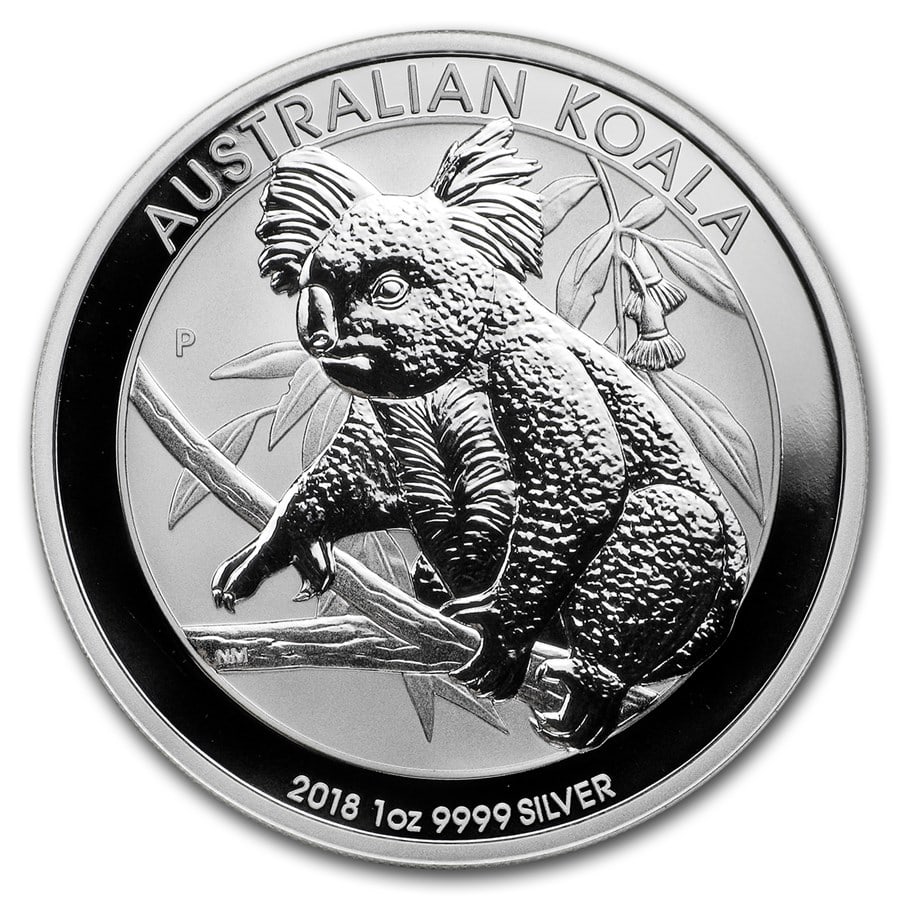 Australian Koala 1 Ounce Silver 2018: Australian Koala 1 Ounce Silver 2018 -- Australian Koala 1 Ounce Silver 2018 #TSD28947v8
