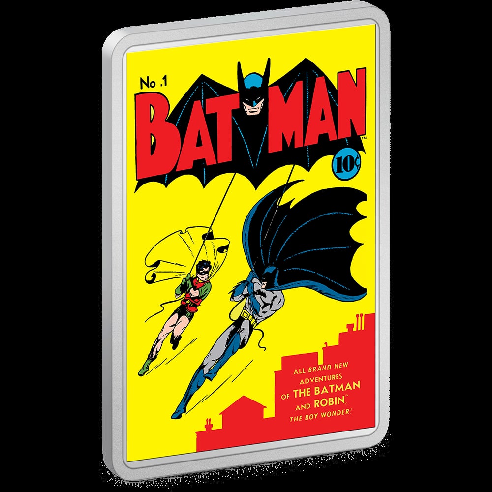 COMIX(TM) - BATMAN(TM) #1 2oz Silver Coin: COMIX(TM) - BATMAN(TM) #1 2oz Silver Coin -- COMIX(TM) - BATMAN(TM) #1 2oz Silver Coin #TSD42567v8