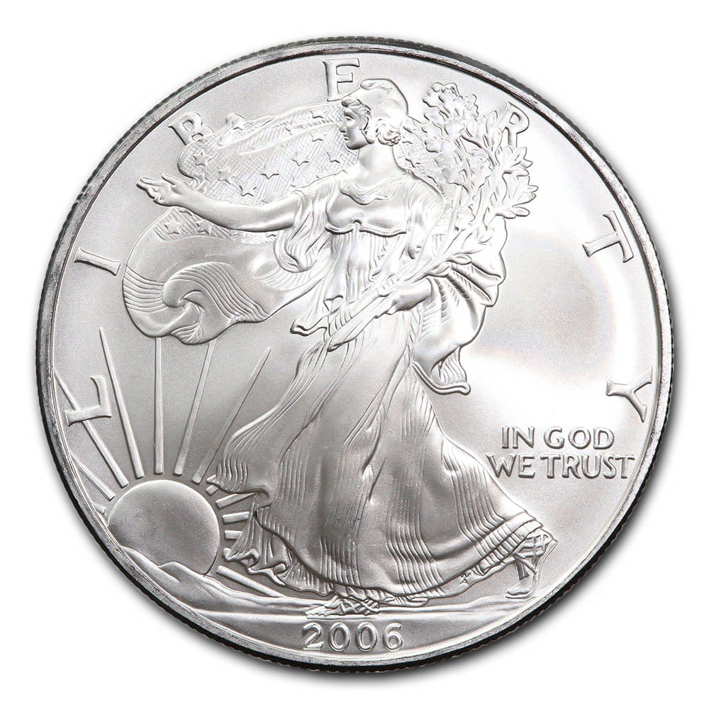 2006 1 oz Silver American Eagle BU: 2006 1 oz Silver American Eagle BU -- 2006 1 oz Silver American Eagle BU #TSD28497v8