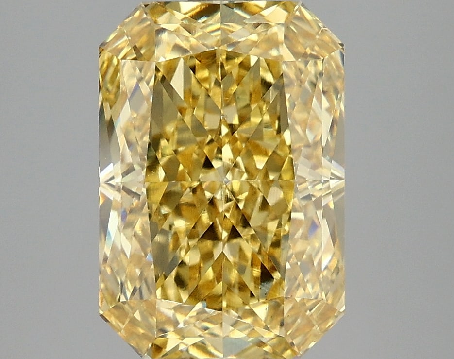 4.03 ctw. VS1 IGI Certified Radiant Cut Loose Diamond (LAB GROWN): 4.03 ctw. VS1 IGI Certified Radiant Cut Loose Diamond (LAB GROWN) -- IGI Certified Radiant Cut Loose Diamond (LAB GROWN) - Weight :- 4.03 ctw; Color :- Fancy Vivid Yellow; Clarity :-VS1 #TSD71416v14