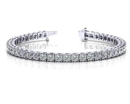 14K WHITE GOLD 2 CTW G-H I1/I2 CLASSIC FOUR PRONG TENNIS BRACELET LAB-GROWN DIAMOND: 14K WHITE GOLD 2 CTW G-H I1/I2 CLASSIC FOUR PRONG TENNIS BRACELET LAB-GROWN DIAMOND -- 14K WHITE GOLD 2 CTW G-H I1/I2 CLASSIC FOUR PRONG TENNIS BRACELET LAB-GROWN DIAMOND #TSD98884v7