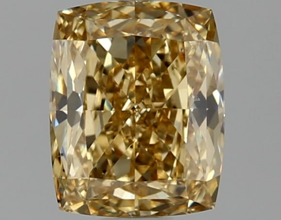1.52 ctw. VS2 IGI Certified Cushion Cut Loose Diamond (LAB GROWN): 1.52 ctw. VS2 IGI Certified Cushion Cut Loose Diamond (LAB GROWN) -- IGI Certified Cushion Cut Loose Diamond (LAB GROWN) - Weight :- 1.52 ctw; Color :- Fancy Intense Yellow; Clarity :-VS2 #TSD69802v14