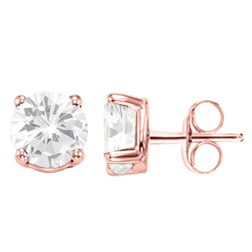 CERTIFIED 1.5 CTW ROUND D/VS2 DIAMOND (LAB GROWN Certified DIAMOND SOLITAIRE EARRINGS ) IN 14K: CERTIFIED 1.5 CTW ROUND D/VS2 DIAMOND (LAB GROWN Certified DIAMOND SOLITAIRE EARRINGS ) IN 14K YELLOW GOLD -- CERTIFIED 1.5 CTW ROUND D/VS2 DIAMOND (LAB GROWN Certified DIAMOND SOLITAIRE EARRINGS ) IN