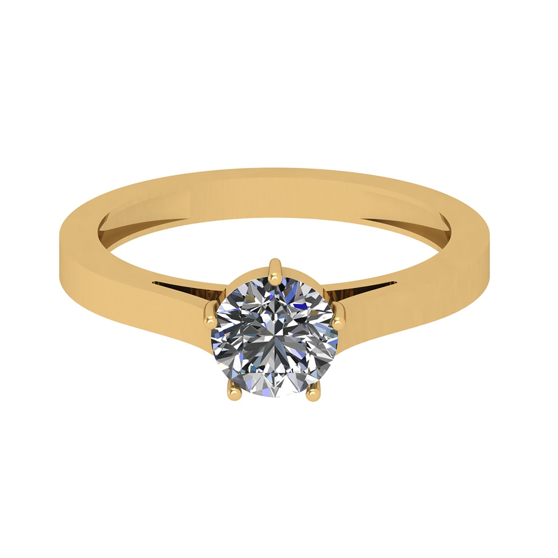 CERTIFIED 1.5 CTW D/SI1 ROUND (LAB GROWN Certified DIAMOND SOLITAIRE RING ) IN 14K YELLOW GOLD: CERTIFIED 1.5 CTW D/SI1 ROUND (LAB GROWN Certified DIAMOND SOLITAIRE RING ) IN 14K YELLOW GOLD -- CERTIFIED 1.5 CTW D/SI1 ROUND (LAB GROWN Certified DIAMOND SOLITAIRE RING ) IN 14K YELLOW GOLD #TSD727