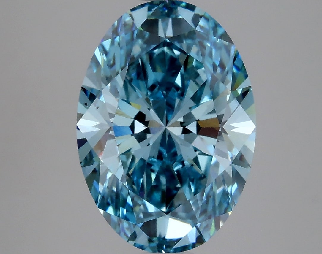 4.85 ctw. VS2 IGI Certified Oval Cut Loose Diamond (LAB GROWN): 4.85 ctw. VS2 IGI Certified Oval Cut Loose Diamond (LAB GROWN) -- IGI Certified Oval Cut Loose Diamond (LAB GROWN) - Weight :- 4.85 ctw; Color :- Fancy Vivid Yellow; Clarity :-VS2 #TSD70697v14