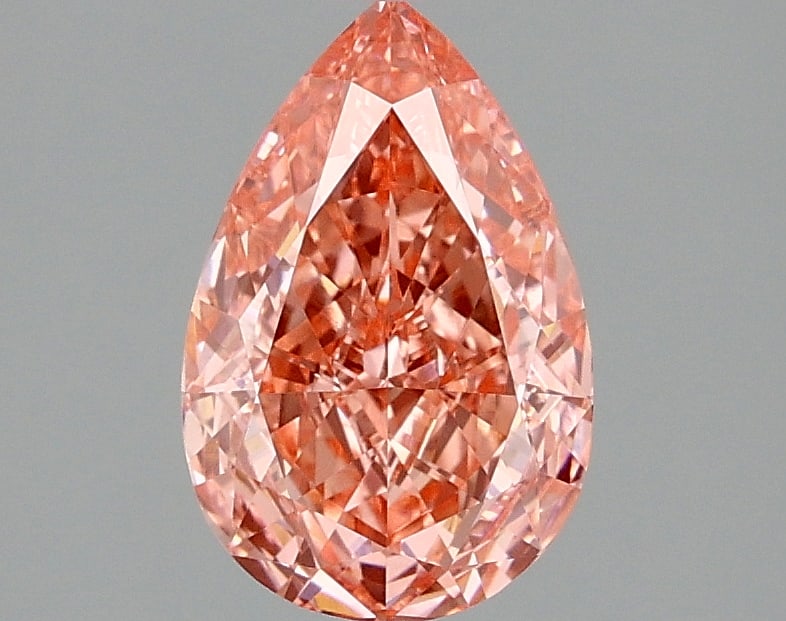 1.55 ctw. VVS2 IGI Certified Pear Cut Loose Diamond (LAB GROWN): 1.55 ctw. VVS2 IGI Certified Pear Cut Loose Diamond (LAB GROWN) -- IGI Certified Pear Cut Loose Diamond (LAB GROWN) - Weight :- 1.55 ctw; Color :- Fancy Vivid Pink; Clarity :-VVS2 #TSD68110v14