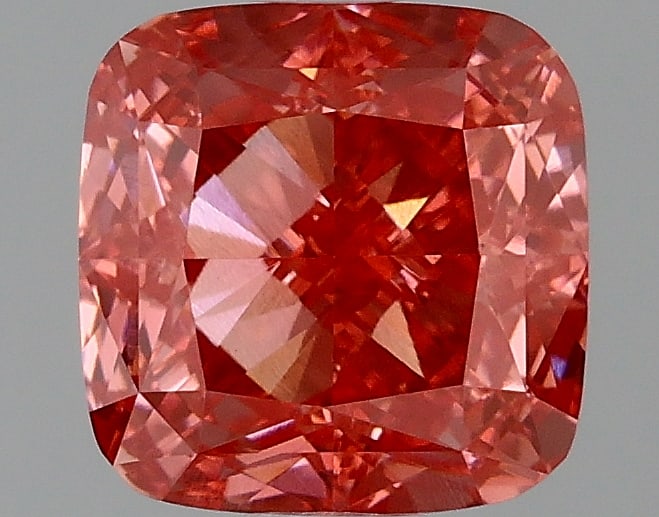 1.48 ctw. VVS2 IGI Certified Cushion Cut Loose Diamond (LAB GROWN): 1.48 ctw. VVS2 IGI Certified Cushion Cut Loose Diamond (LAB GROWN) -- IGI Certified Cushion Cut Loose Diamond (LAB GROWN) - Weight :- 1.48 ctw; Color :- Fancy Vivid Pink; Clarity :-VVS2 #TSD72344v14